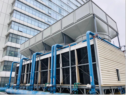 200噸橫流冷卻塔5米處測得噪音52分貝，問鼎整個(gè)行業(yè)誰能做到！